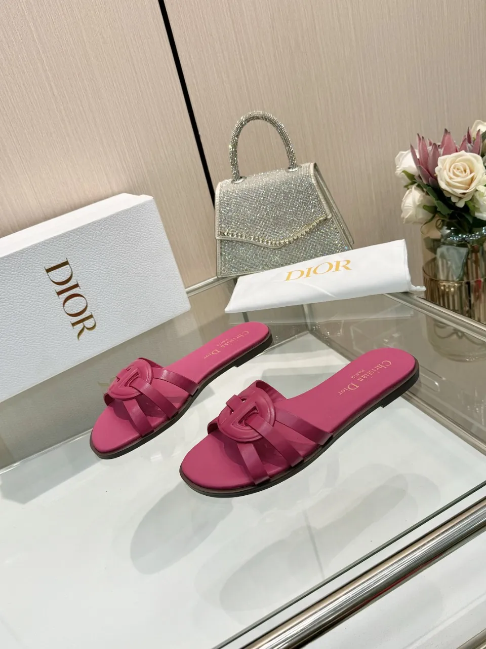 👟👟Ex-factory price 340👟👟 Dior new model, 9 colors available, cowhide fabric, code number 35-42, leather sole +40